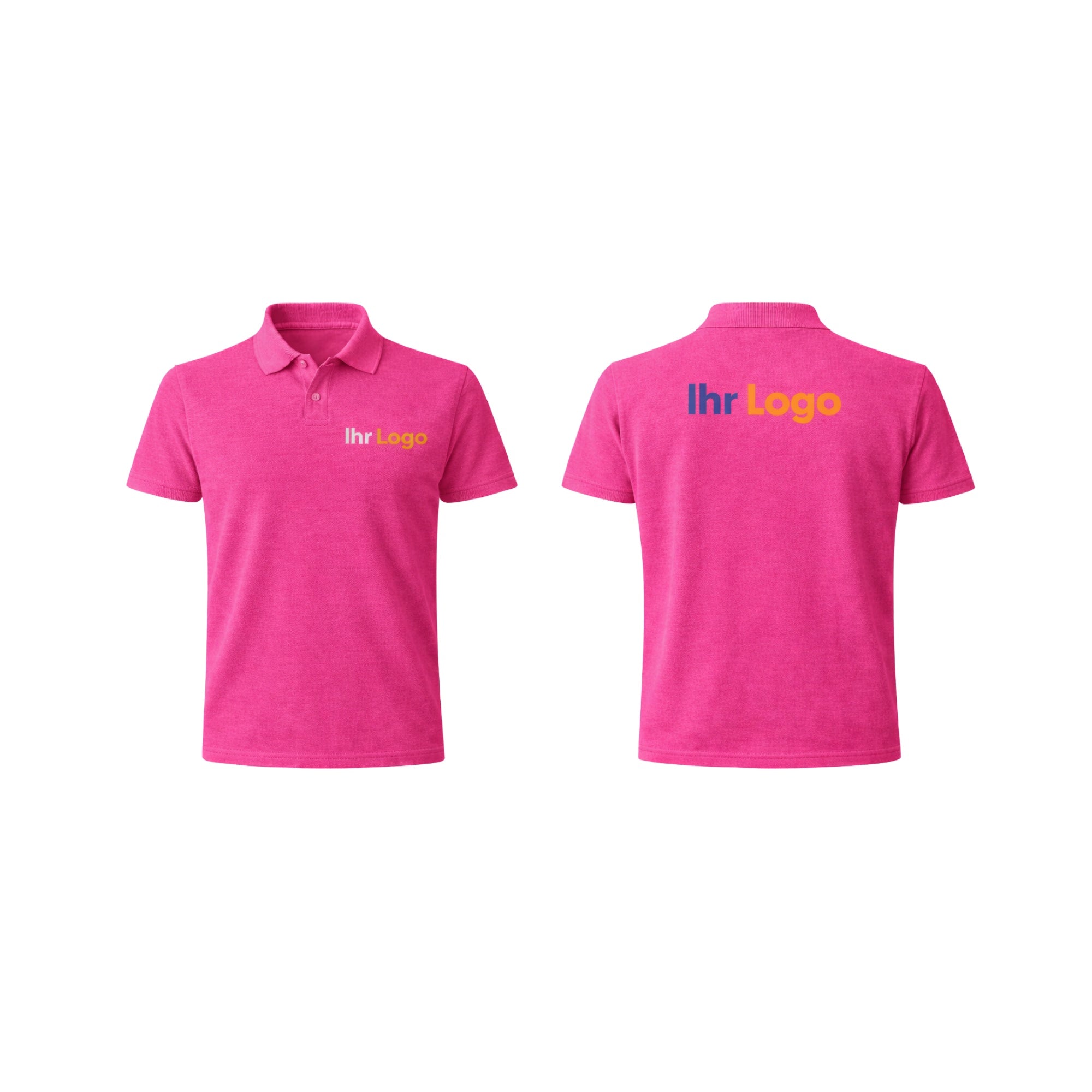 Herren Polo T-Shirt mit Digitaldruck Vorne und Hinten – individuell gestalten